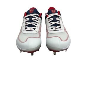 Under‎ Armour Women's Glyde USA Metal Fastpitch Softball Cleats Wht/Royal Sz 7.5
